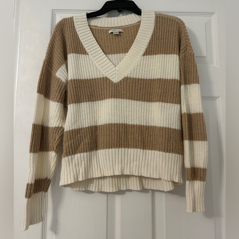 american eagle oversized stripped sweater